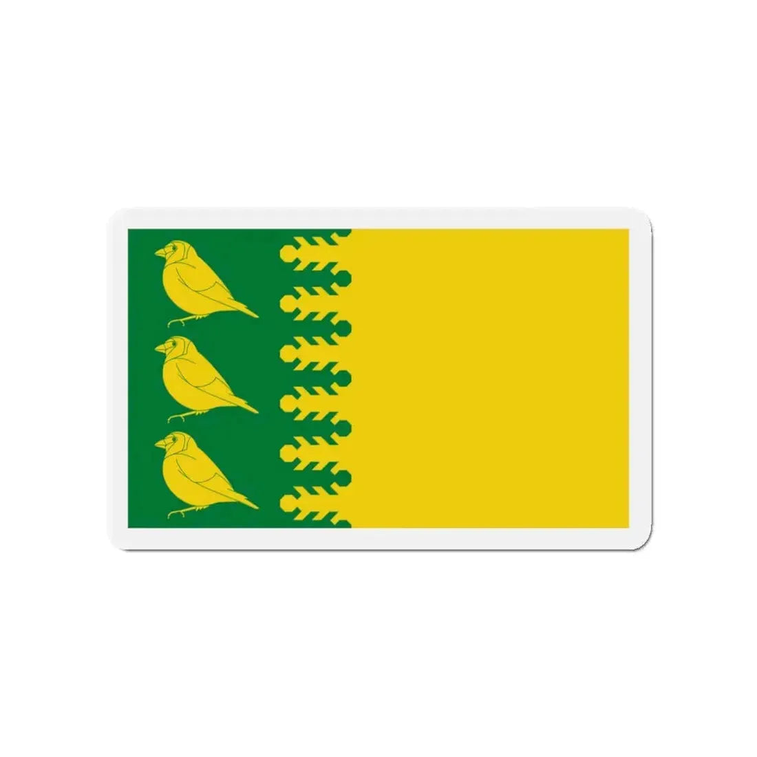 Flag of Finchfield UK - Refrigerator Magnet 3 Inch - The Sticker Space