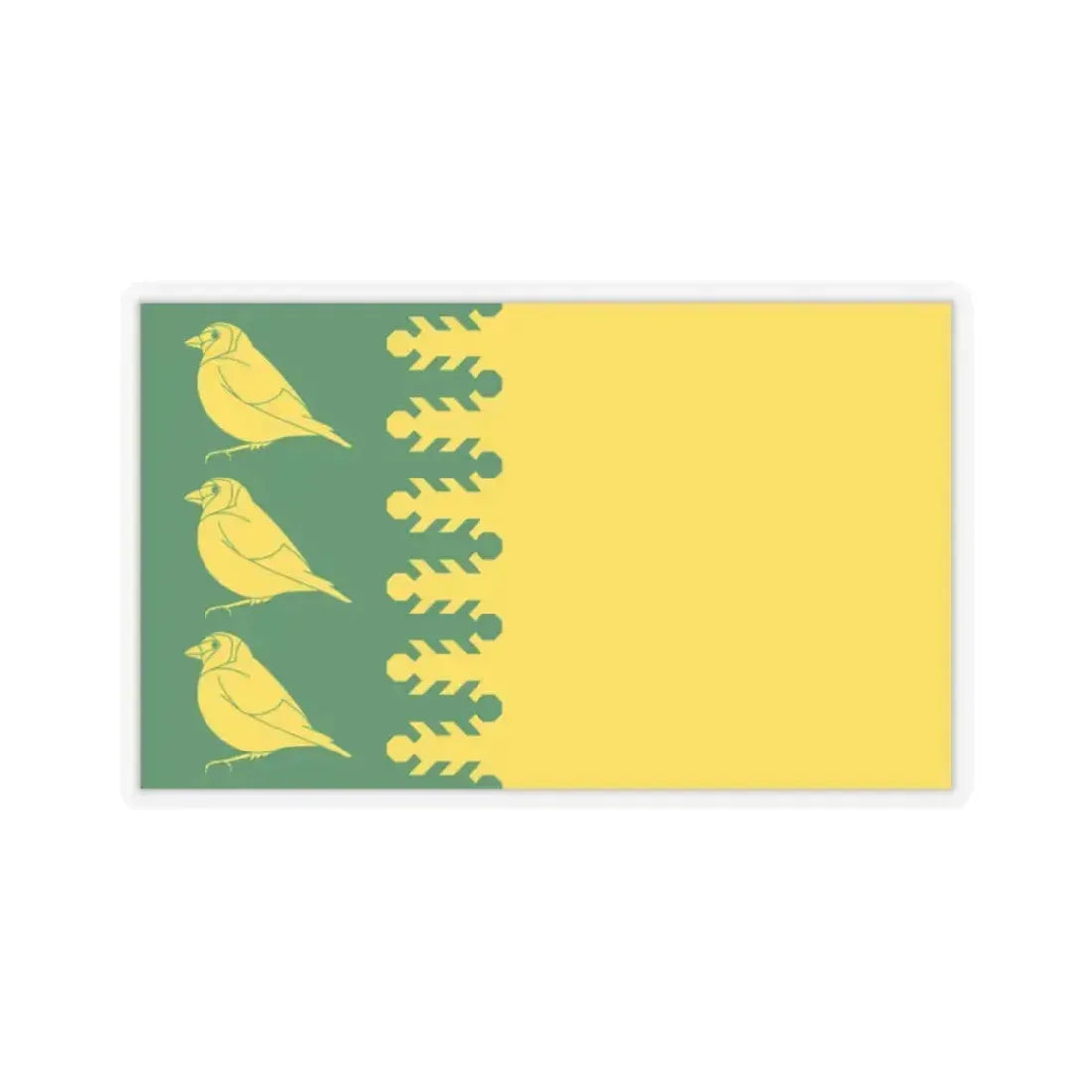 Flag of Finchfield UK - STICKER Vinyl Kiss-Cut Decal 2 Inch Transparent - The Sticker Space