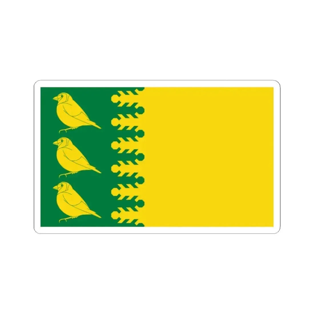 Flag of Finchfield UK - STICKER Vinyl Kiss-Cut Decal 2 Inch White - The Sticker Space