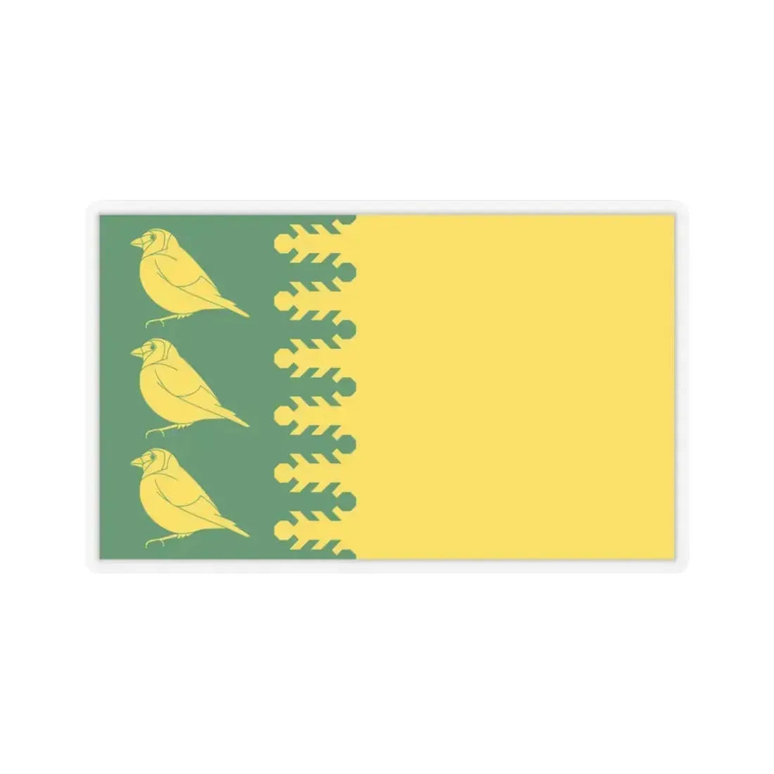 Flag of Finchfield UK - STICKER Vinyl Kiss-Cut Decal 3 Inch Transparent - The Sticker Space