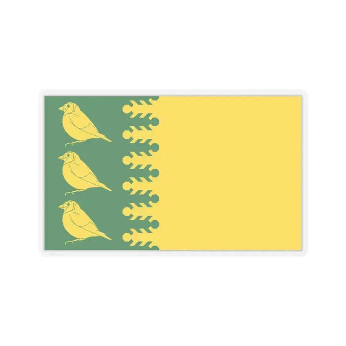 Flag of Finchfield UK - STICKER Vinyl Kiss-Cut Decal 4 Inch Transparent - The Sticker Space