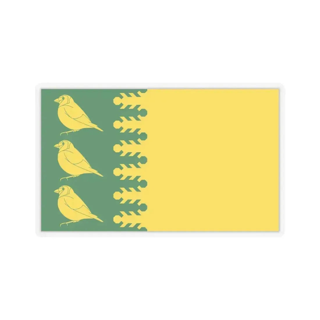 Flag of Finchfield UK - STICKER Vinyl Kiss-Cut Decal 6 Inch Transparent - The Sticker Space