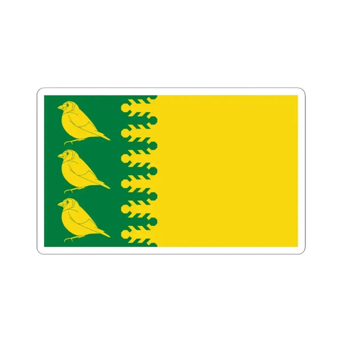 Flag of Finchfield UK - STICKER Vinyl Kiss-Cut Decal 6 Inch White - The Sticker Space