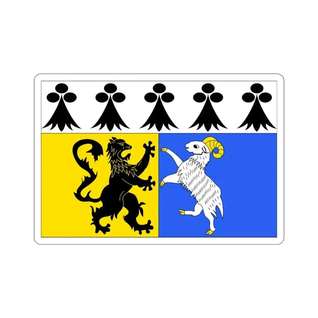Flag of Finistère France 2 STICKER Vinyl Die-Cut Decal 3 Inch - The Sticker Space