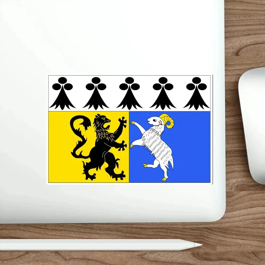 Flag of Finistère France 2 STICKER Vinyl Die-Cut Decal - The Sticker Space