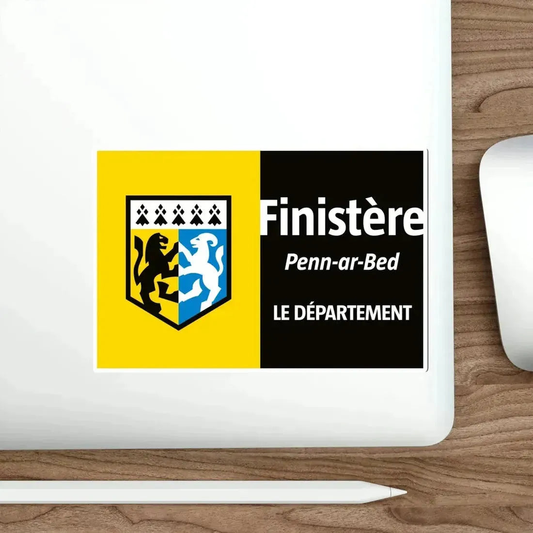 Flag of Finistère France STICKER Vinyl Die-Cut Decal - The Sticker Space
