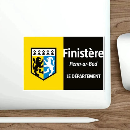 Flag of Finistère France STICKER Vinyl Die-Cut Decal - The Sticker Space