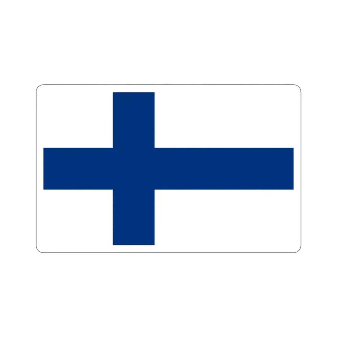 Flag of Finland STICKER Vinyl Die-Cut Decal 2 Inch - The Sticker Space
