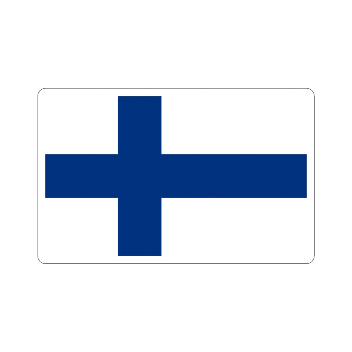 Flag of Finland STICKER Vinyl Die-Cut Decal-3 Inch-The Sticker Space