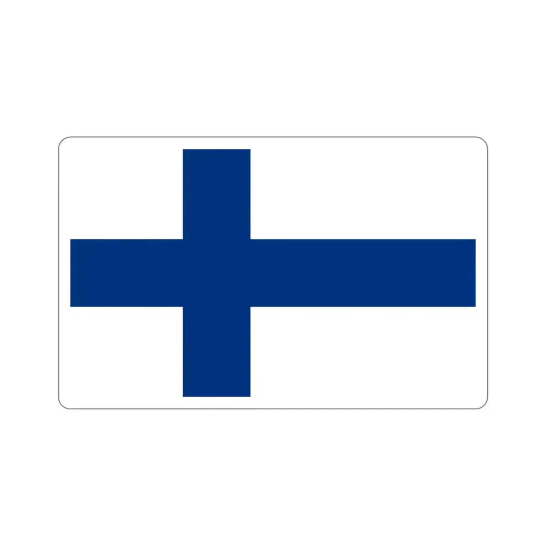 Flag of Finland STICKER Vinyl Die-Cut Decal 3 Inch - The Sticker Space