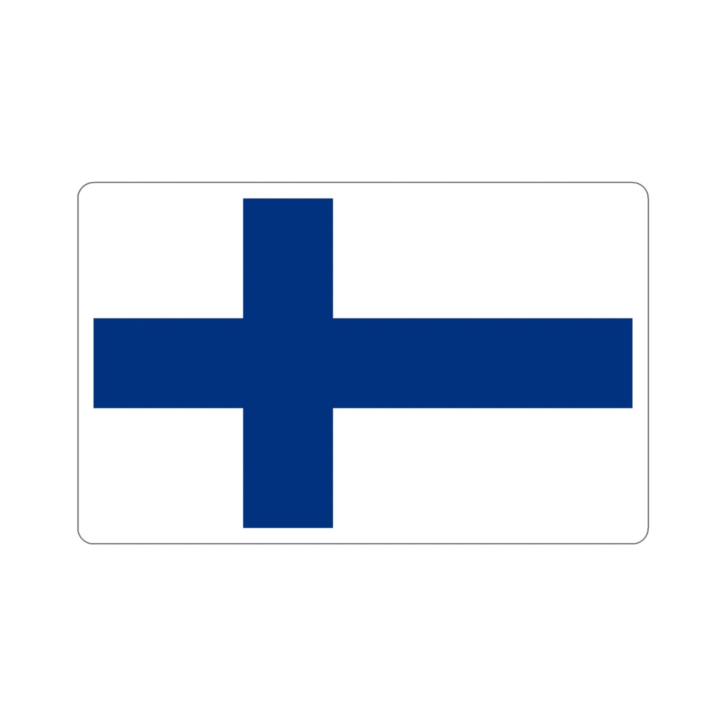 Flag of Finland STICKER Vinyl Die-Cut Decal-5 Inch-The Sticker Space