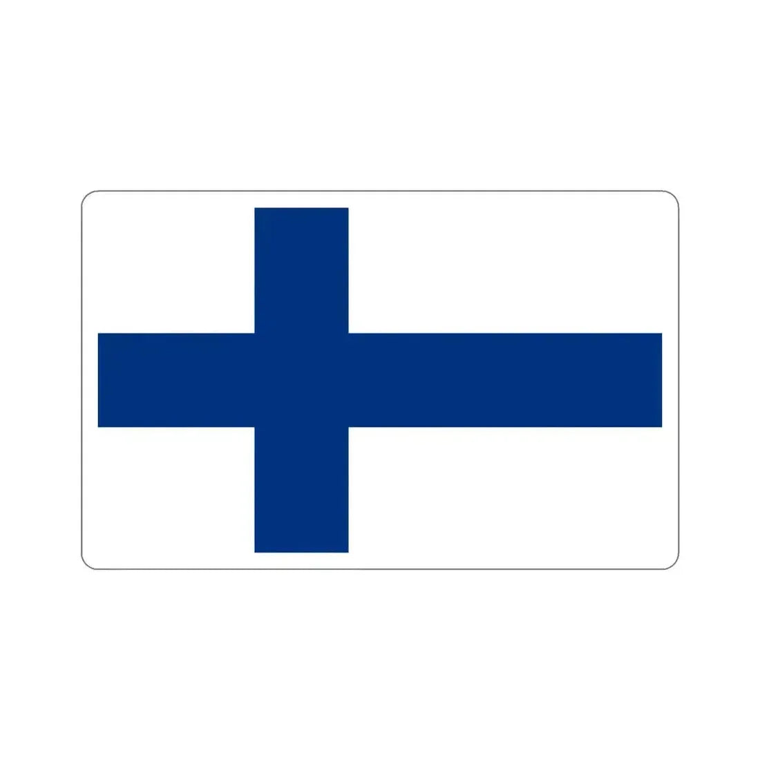 Flag of Finland STICKER Vinyl Die-Cut Decal 5 Inch - The Sticker Space
