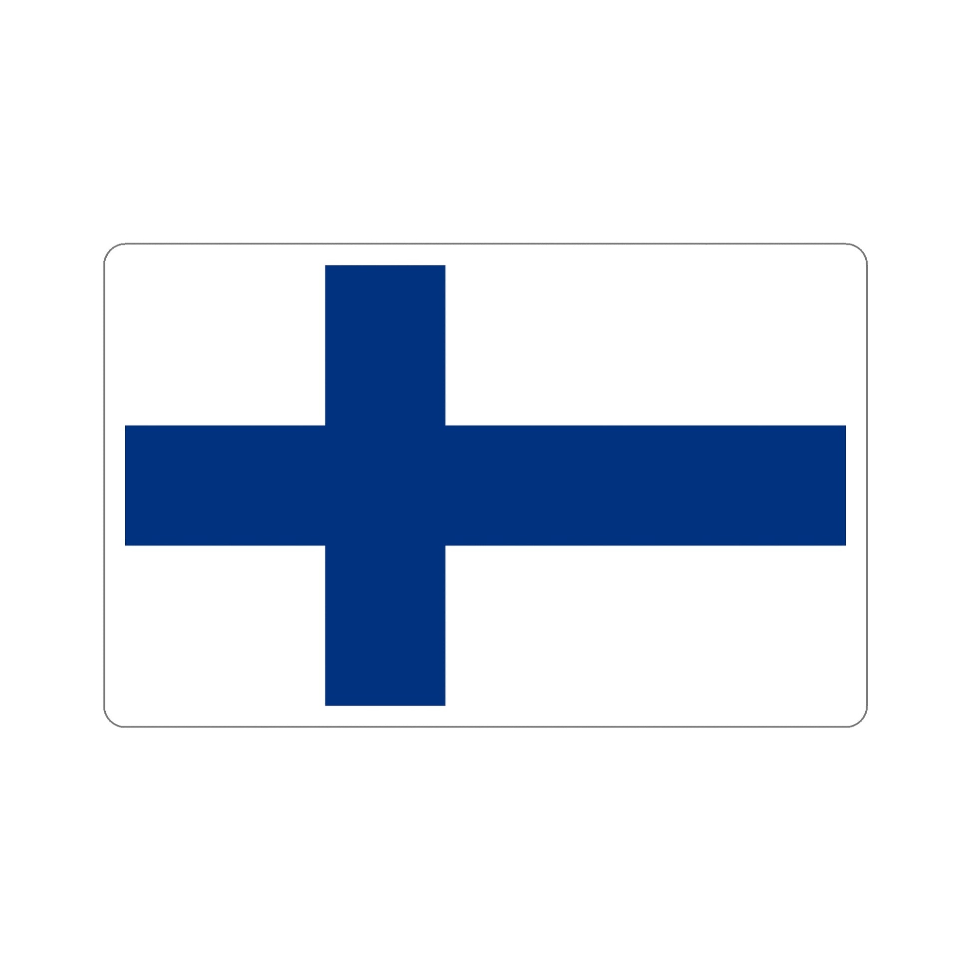 Flag of Finland STICKER Vinyl Die-Cut Decal-6 Inch-The Sticker Space