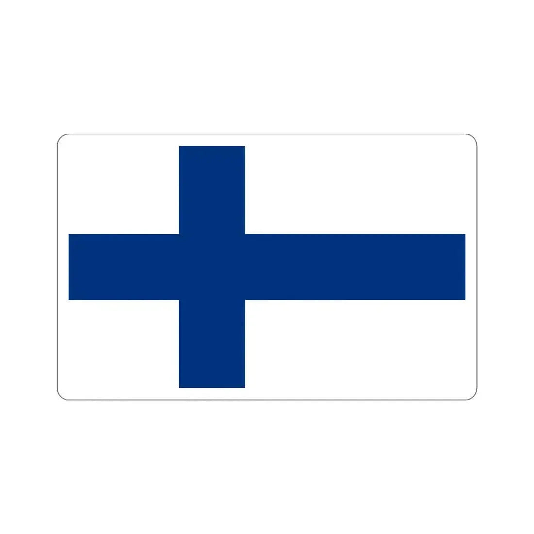 Flag of Finland STICKER Vinyl Die-Cut Decal 6 Inch - The Sticker Space