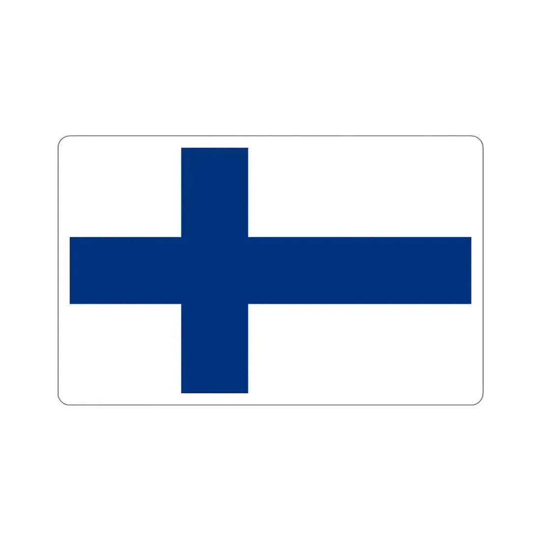 Flag of Finland STICKER Vinyl Die-Cut Decal - The Sticker Space