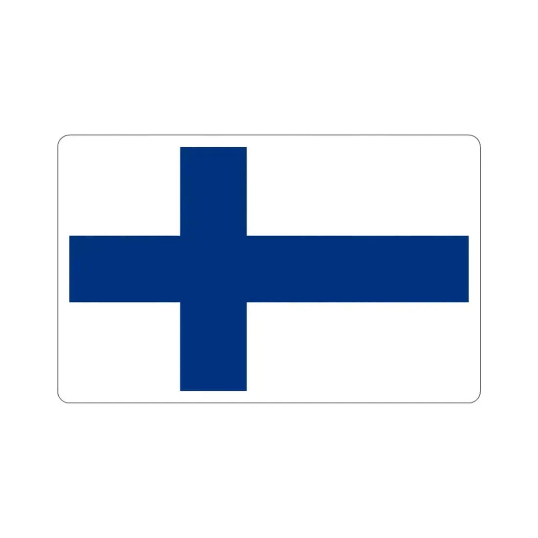 Flag of Finland STICKER Vinyl Die-Cut Decal - The Sticker Space