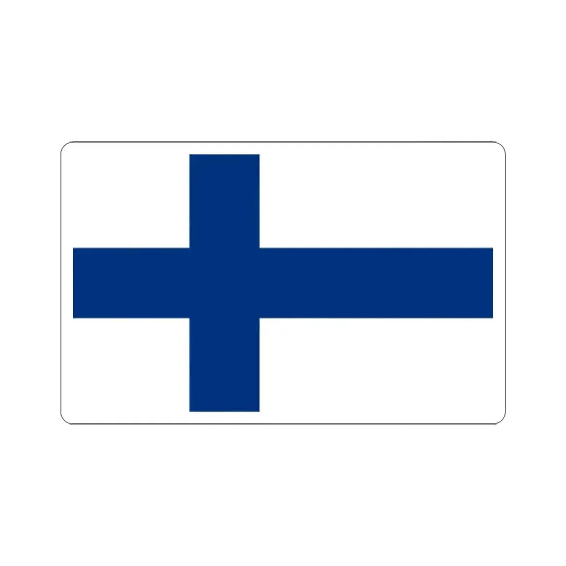Flag of Finland STICKER Vinyl Die-Cut Decal - The Sticker Space