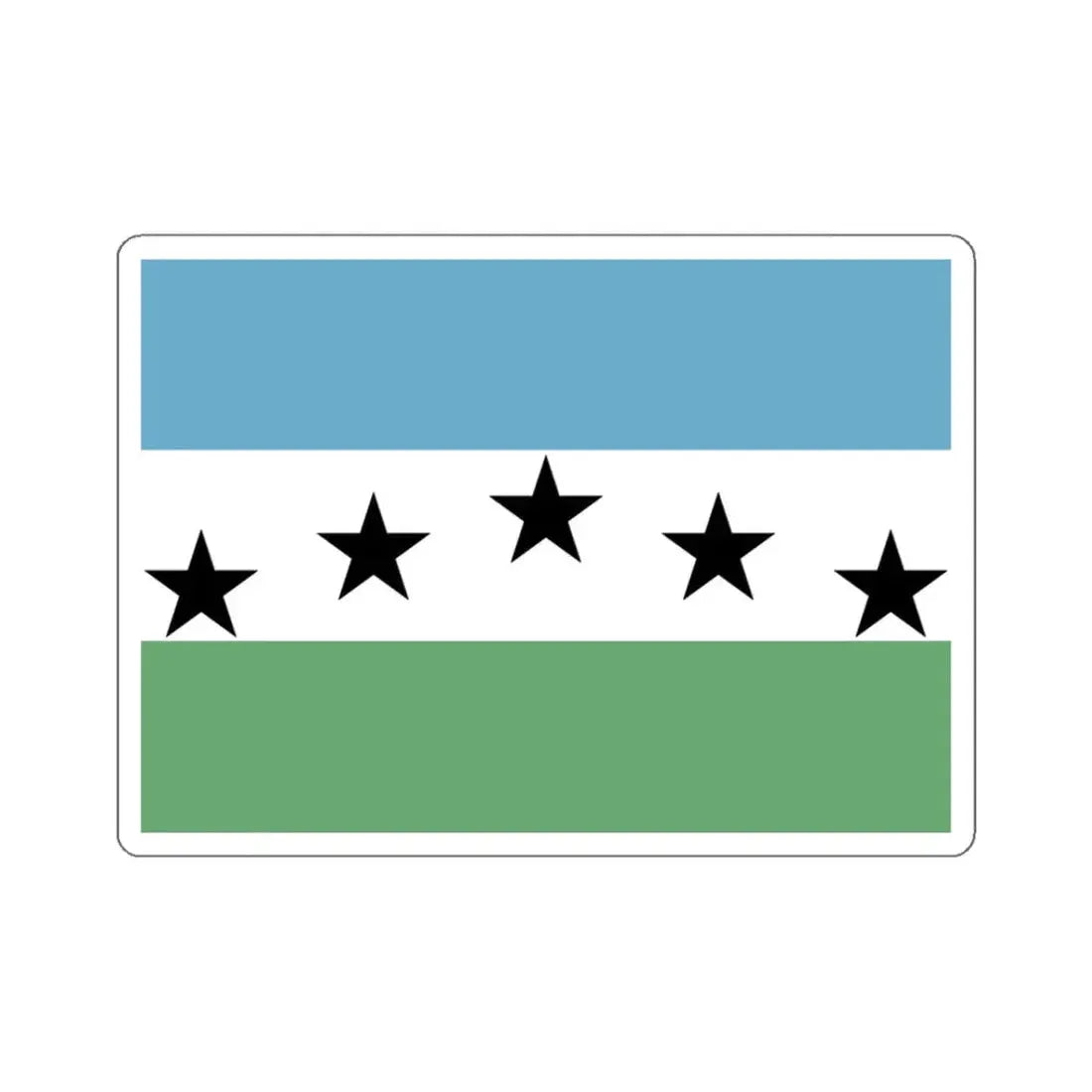 Flag of Firestone, Colorado - STICKER Vinyl Kiss-Cut Decal 3 Inch White - The Sticker Space