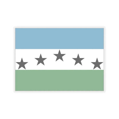 Flag of Firestone, Colorado - STICKER Vinyl Kiss-Cut Decal 4 Inch Transparent - The Sticker Space