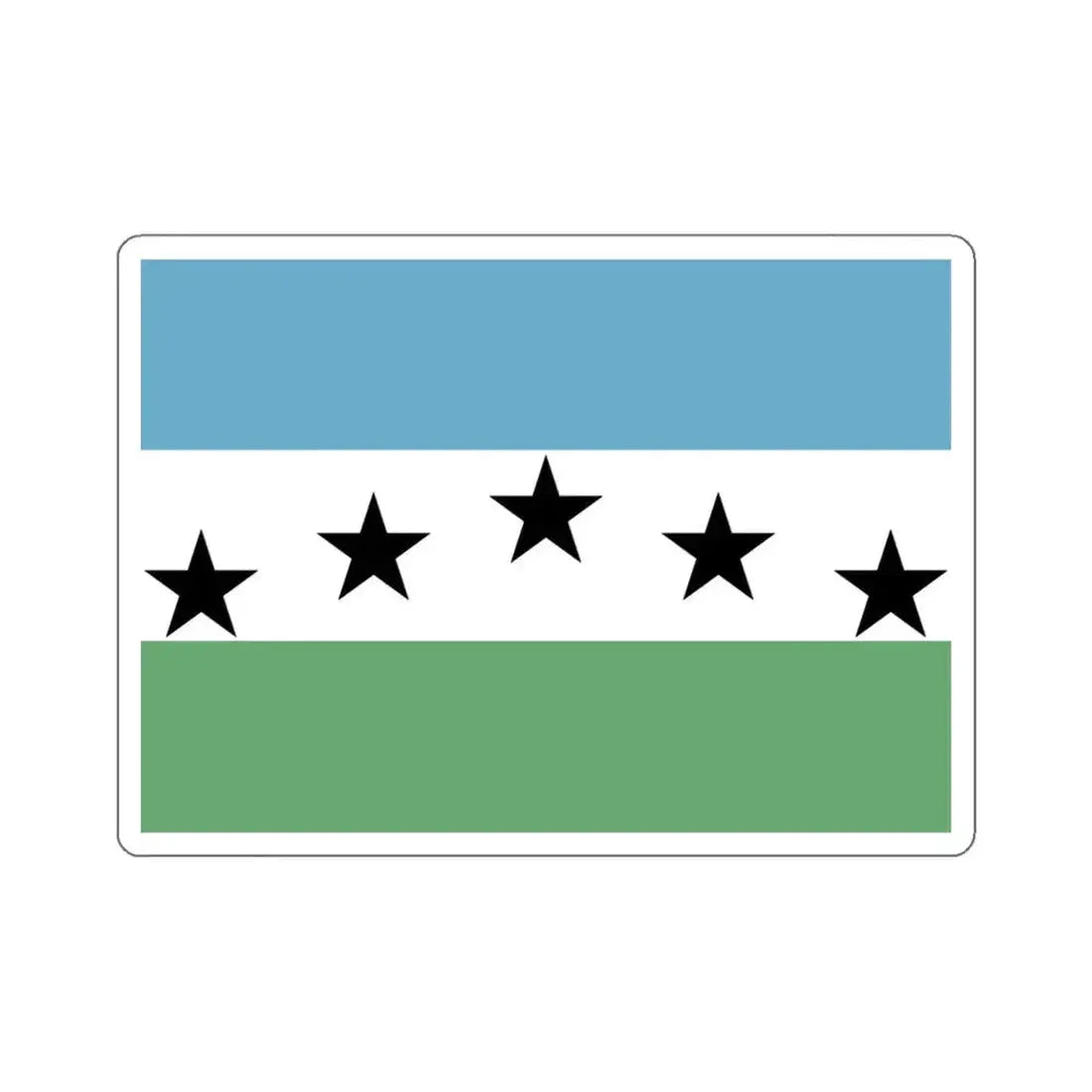 Flag of Firestone, Colorado - STICKER Vinyl Kiss-Cut Decal 6 Inch White - The Sticker Space