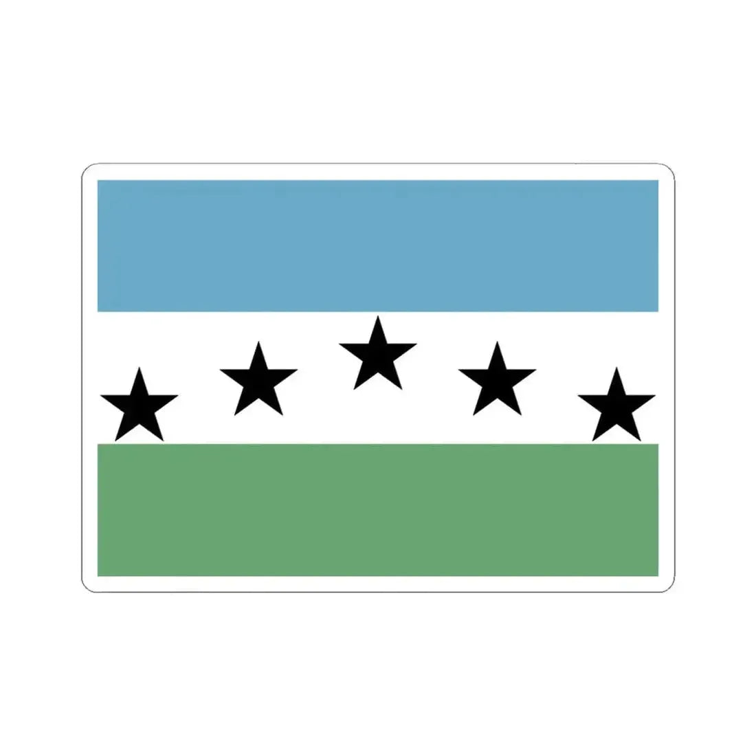 Flag of Firestone Colorado (United States) STICKER Vinyl Kiss-Cut Decal 6 Inch White - The Sticker Space