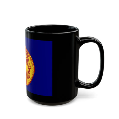 Flag of Flag of Thessaloniki Greece - Black Coffee Mug-The Sticker Space