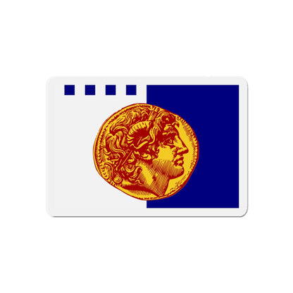 Flag of Flag of Thessaloniki Greece - Die-Cut Magnet-6 × 6"-The Sticker Space