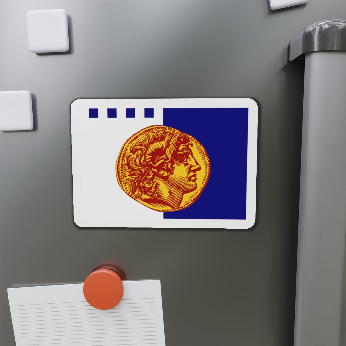 Flag of Flag of Thessaloniki Greece - Die-Cut Magnet-The Sticker Space