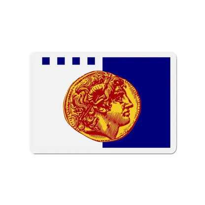 Flag of Flag of Thessaloniki Greece - Refrigerator Magnet 3 Inch - The Sticker Space