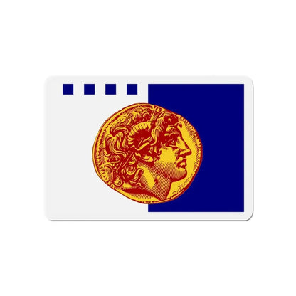 Flag of Flag of Thessaloniki Greece - Refrigerator Magnet 4 Inch - The Sticker Space