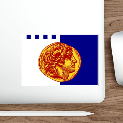 Flag of Flag of Thessaloniki Greece STICKER Vinyl Die-Cut Decal-The Sticker Space