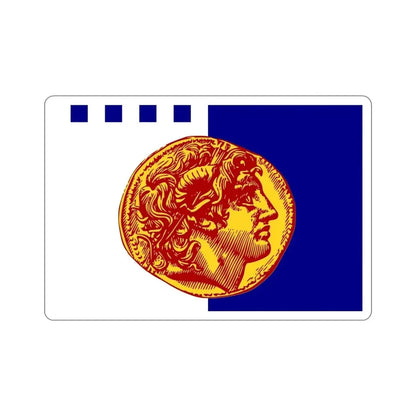 Flag of Flag of Thessaloniki Greece STICKER Vinyl Die-Cut Decal - The Sticker Space