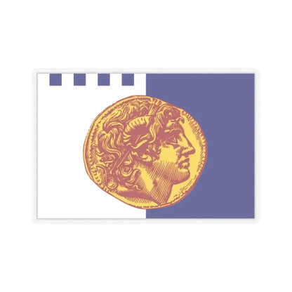 Flag of Flag of Thessaloniki Greece - STICKER Vinyl Kiss-Cut Decal - The Sticker Space