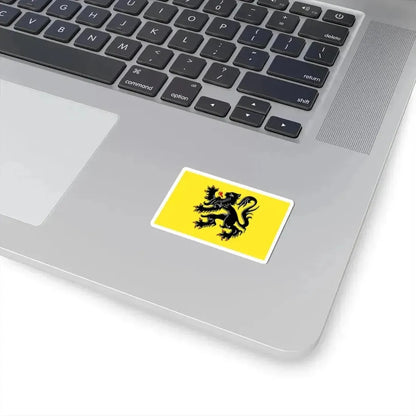 Flag of Flanders (Belgium) STICKER Vinyl Kiss-Cut Decal - The Sticker Space