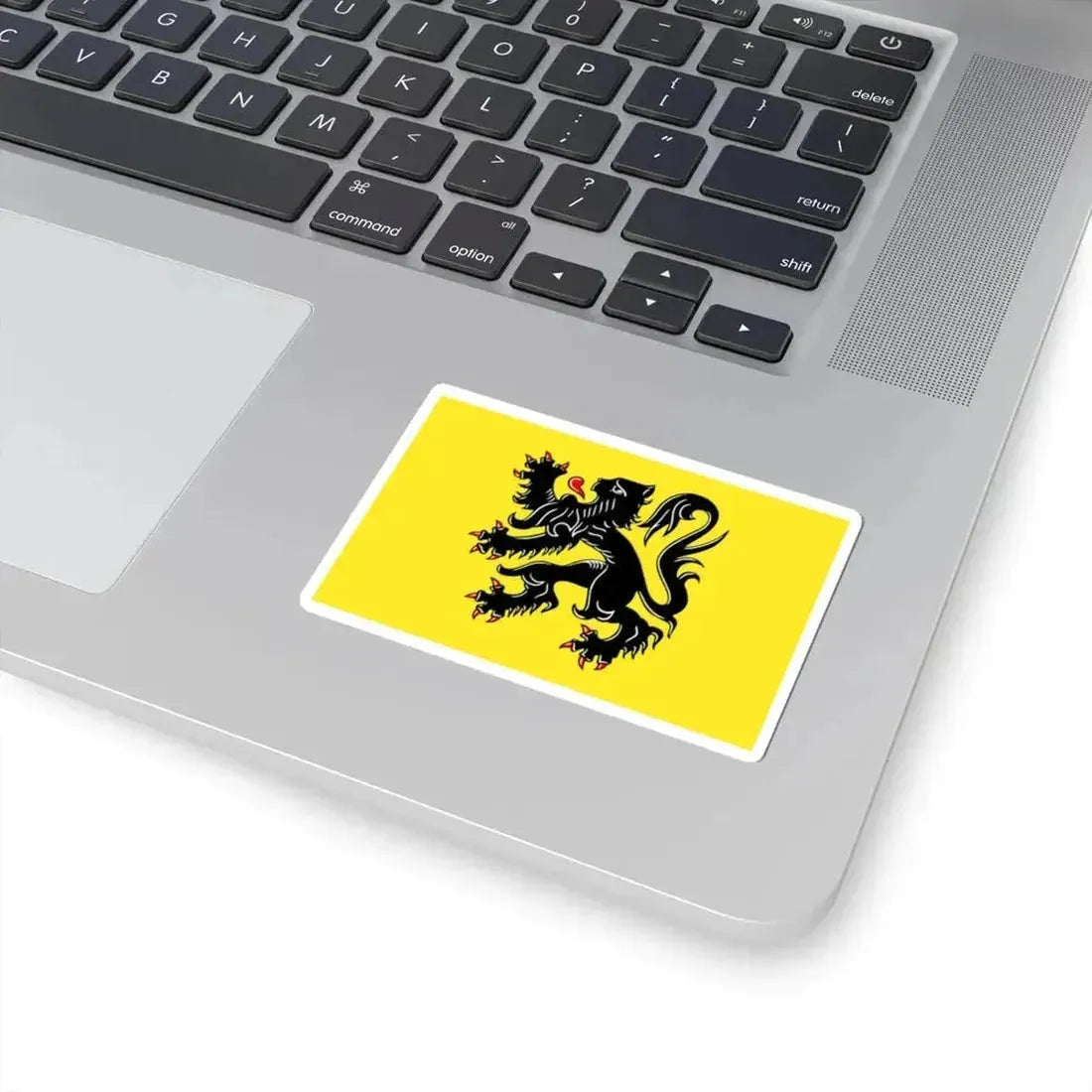 Flag of Flanders (Belgium) STICKER Vinyl Kiss-Cut Decal - The Sticker Space