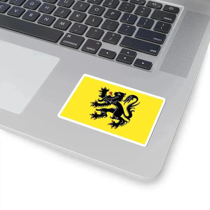 Flag of Flanders (Belgium) STICKER Vinyl Kiss-Cut Decal - The Sticker Space