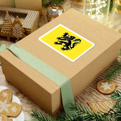 Flag of Flanders (Belgium) STICKER Vinyl Kiss-Cut Decal - The Sticker Space