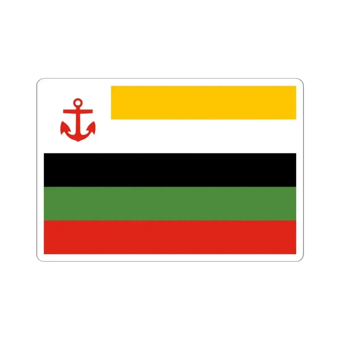 Flag of Fleet Commander of the Beiyang Fleet (China) STICKER Vinyl Kiss-Cut Decal 6 Inch White - The Sticker Space