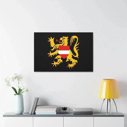 Flag of Flemish Brabant Belgium - Canvas Wall Art - The Sticker Space