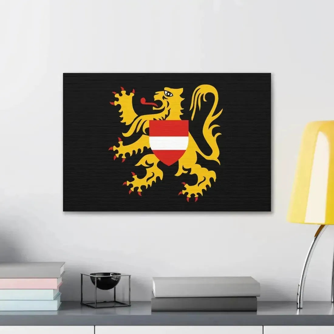 Flag of Flemish Brabant Belgium - Canvas Wall Art - The Sticker Space