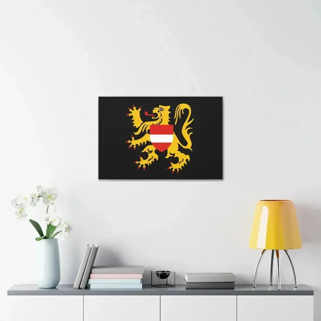Flag of Flemish Brabant Belgium - Canvas Wall Art - The Sticker Space
