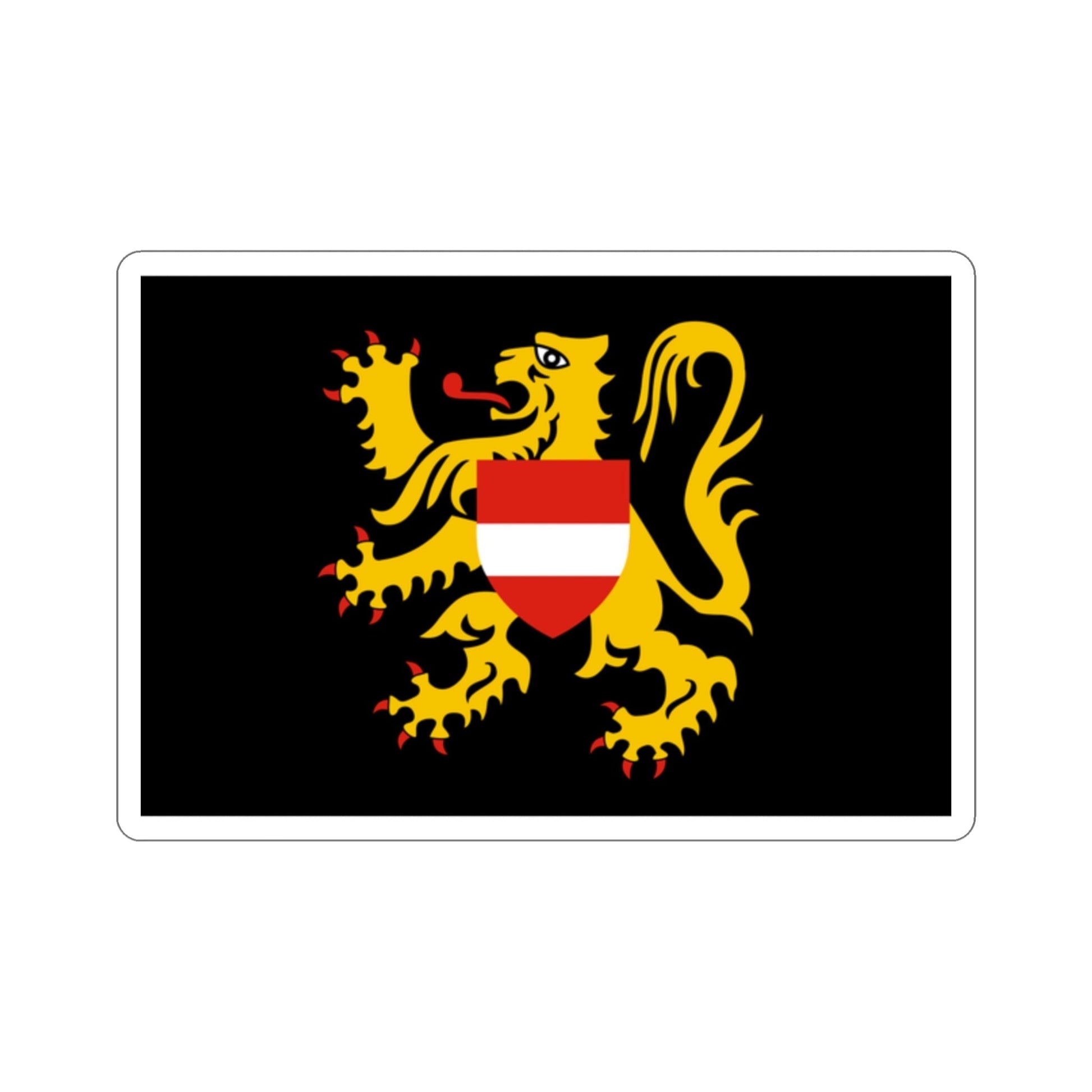 Flag of Flemish Brabant Belgium STICKER Vinyl Die-Cut Decal-2 Inch-The Sticker Space