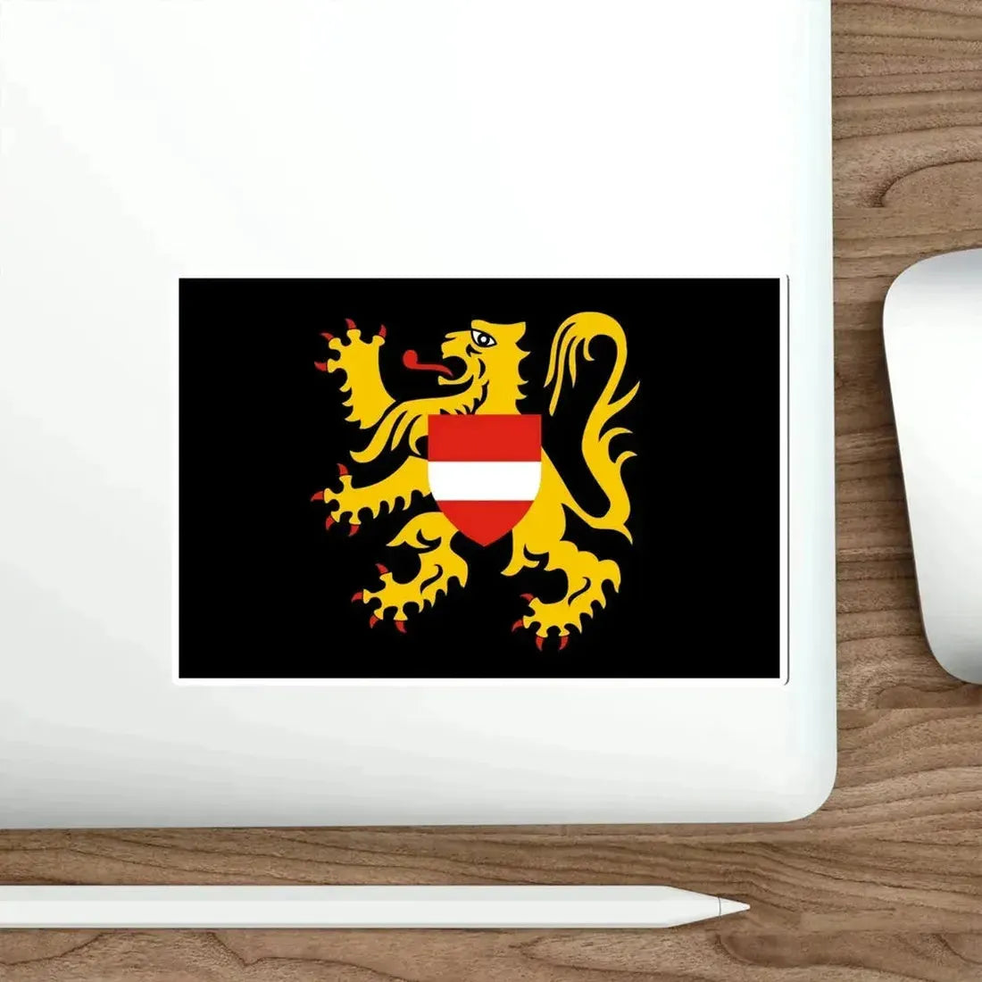 Flag of Flemish Brabant Belgium STICKER Vinyl Die-Cut Decal - The Sticker Space