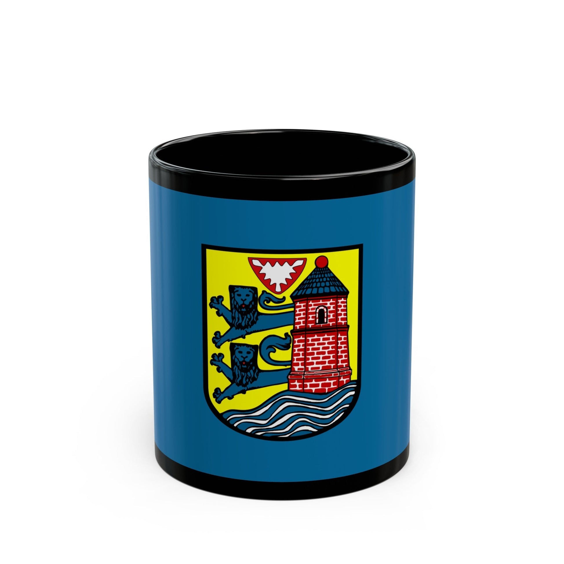 Flag of Flensburg Germany - Black Coffee Mug-11oz-The Sticker Space