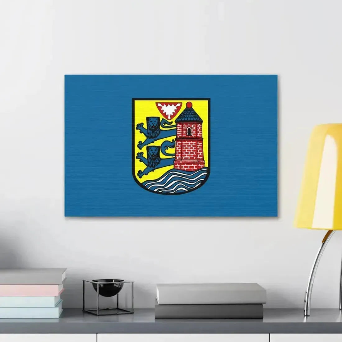 Flag of Flensburg Germany - Canvas Wall Art - The Sticker Space