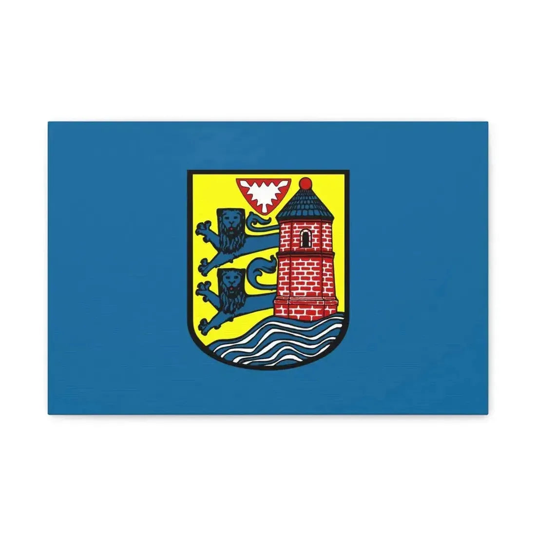 Flag of Flensburg Germany - Canvas Wall Art - The Sticker Space