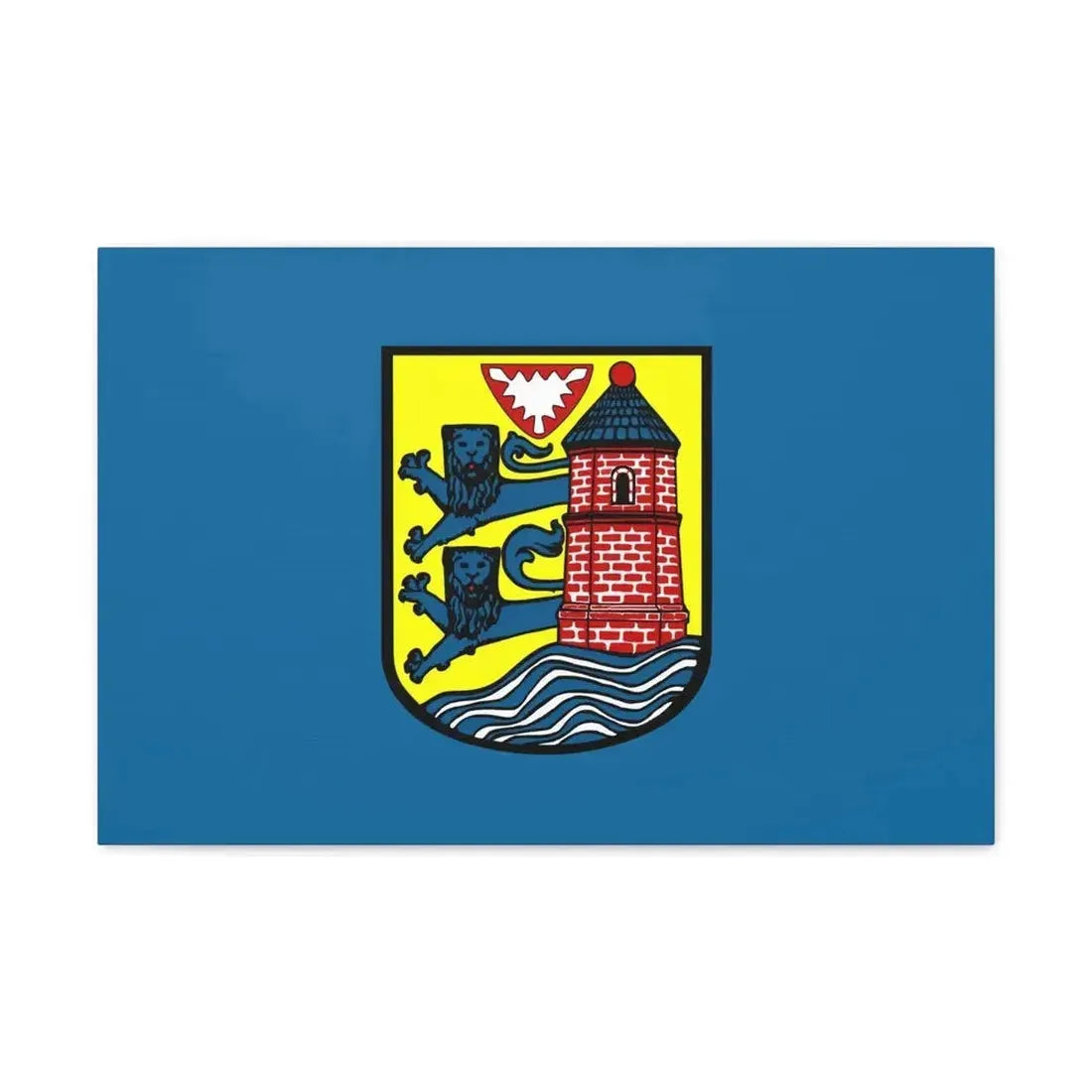 Flag of Flensburg Germany - Canvas Wall Art - The Sticker Space