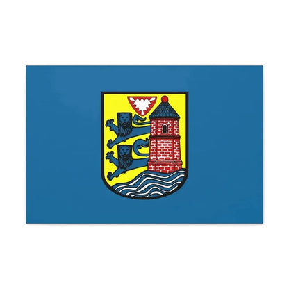 Flag of Flensburg Germany - Canvas Wall Art - The Sticker Space