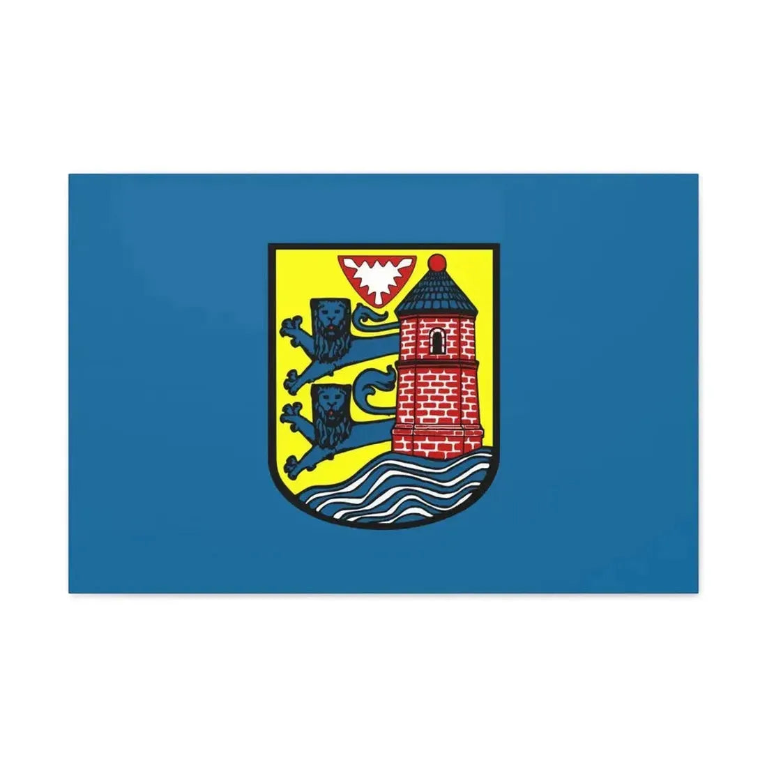 Flag of Flensburg Germany - Canvas Wall Art - The Sticker Space