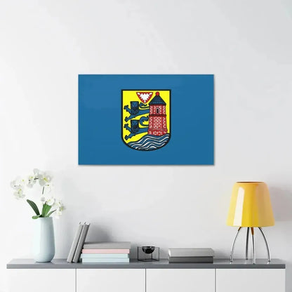 Flag of Flensburg Germany - Canvas Wall Art - The Sticker Space